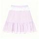 Light Purple Chiffon Ruffled Midi Skirt